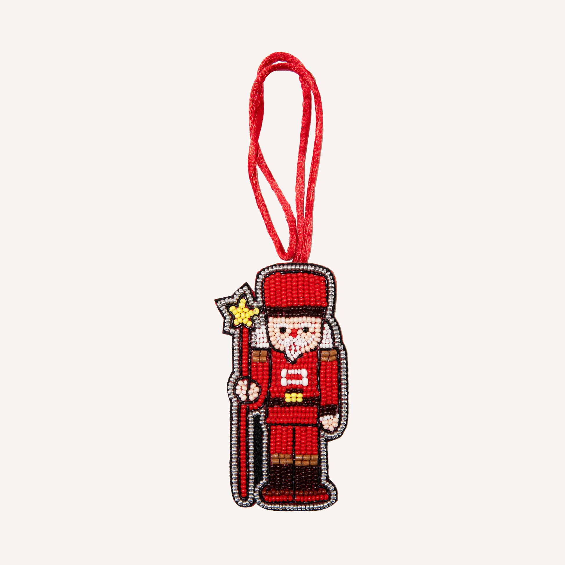 Holly Jolly - Beaded Bag Charm
