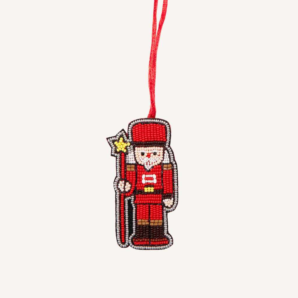 Holly Jolly - Beaded Bag Charm