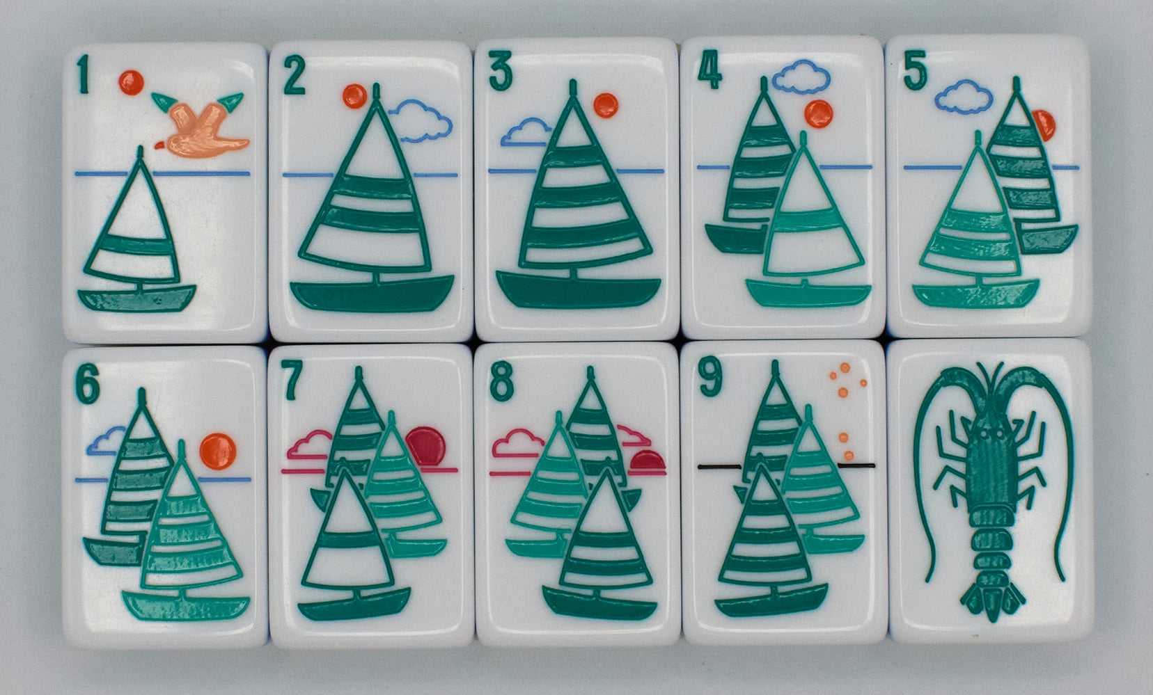 Summer Breeze Mahjong Set