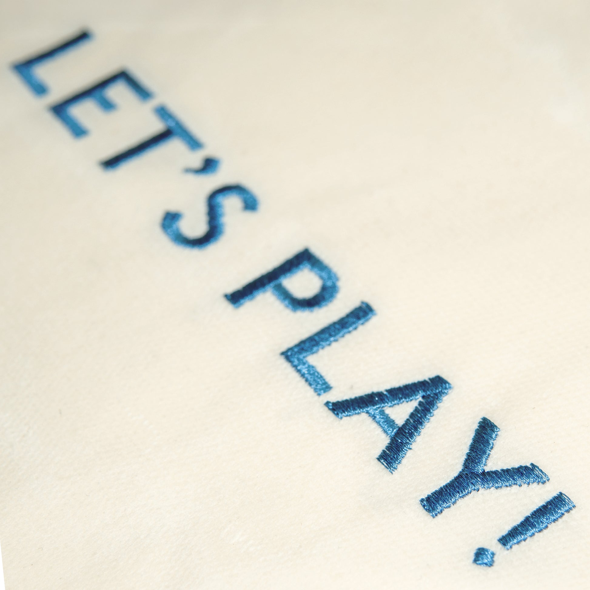 Let's Play Canvas Tile Bag Blue