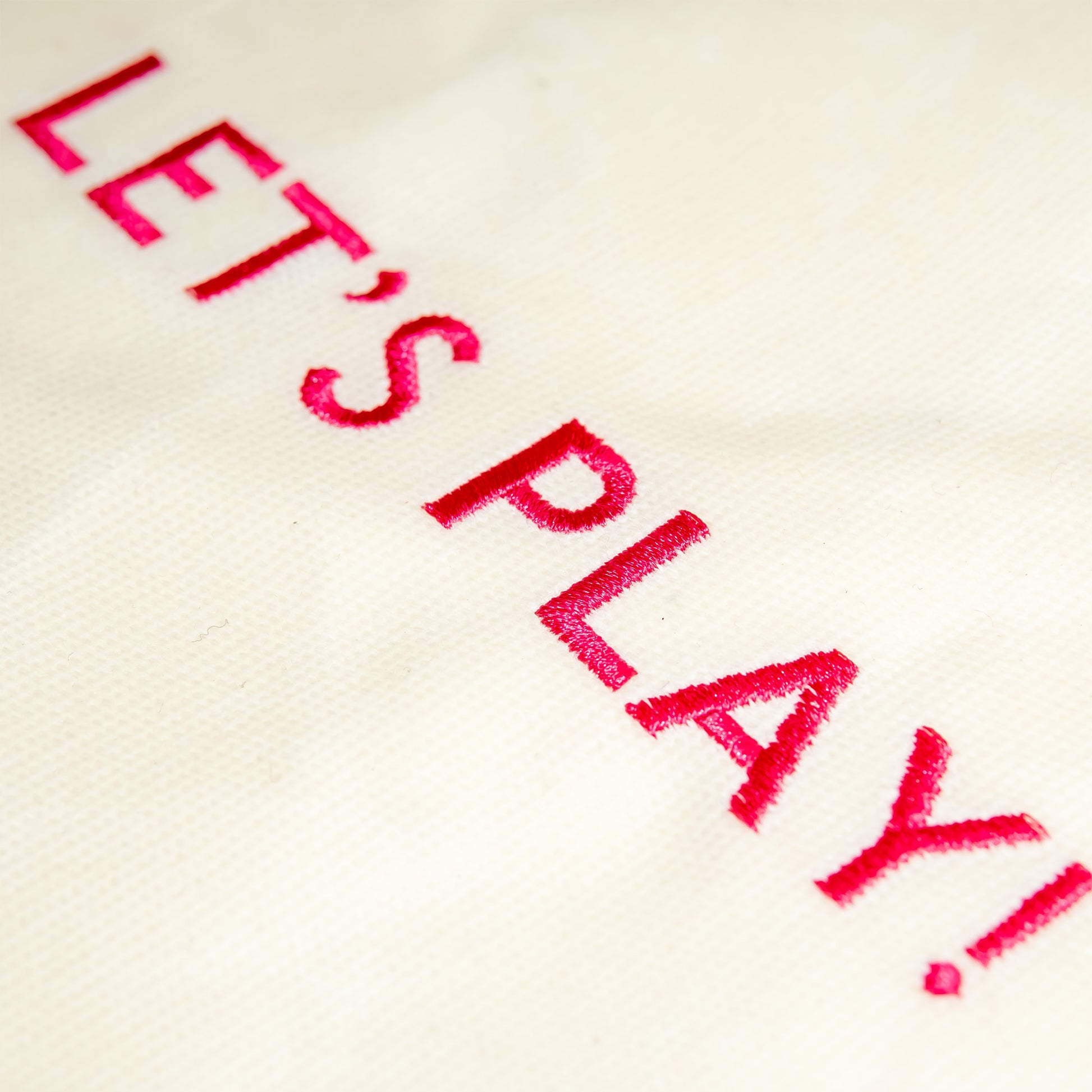 Let's Play Canvas Tile Bag Pink
