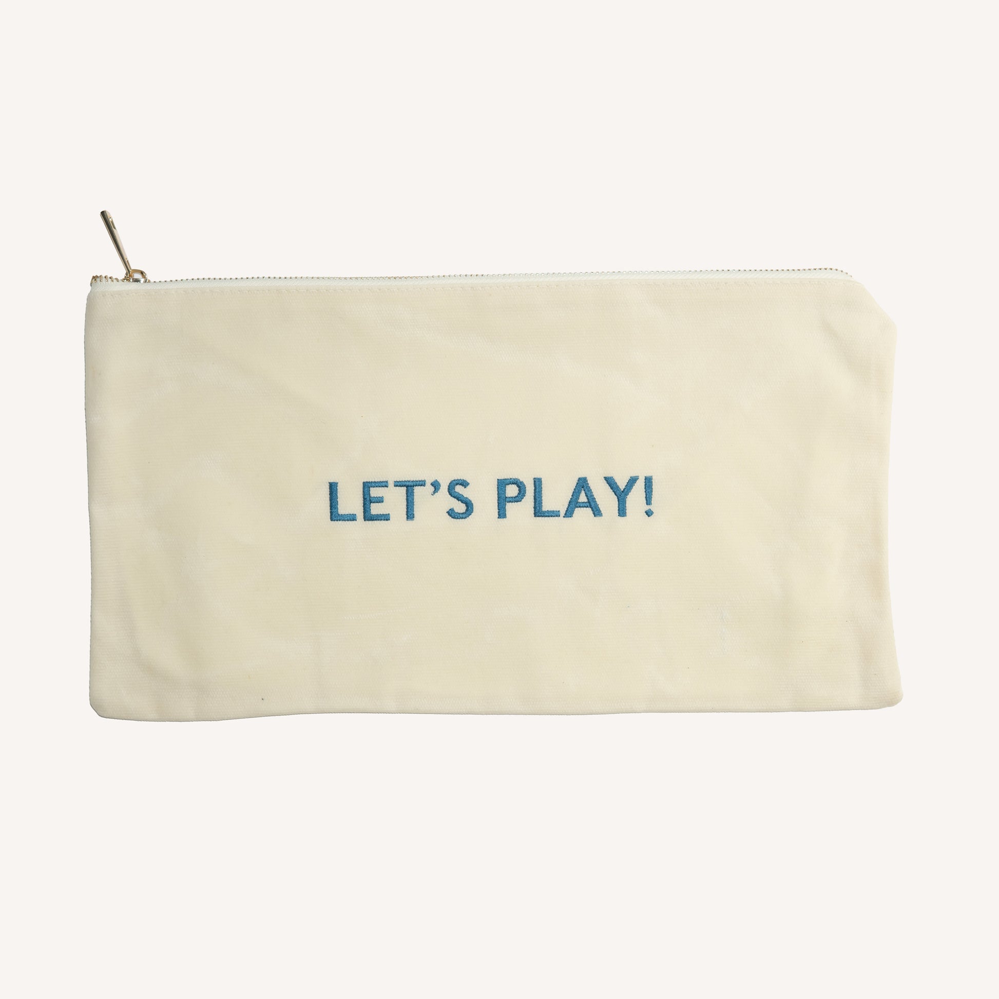Let's Play Canvas Tile Bag Blue