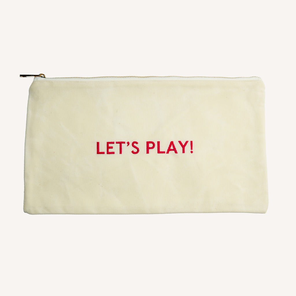 Let's Play Canvas Tile Bag Pink