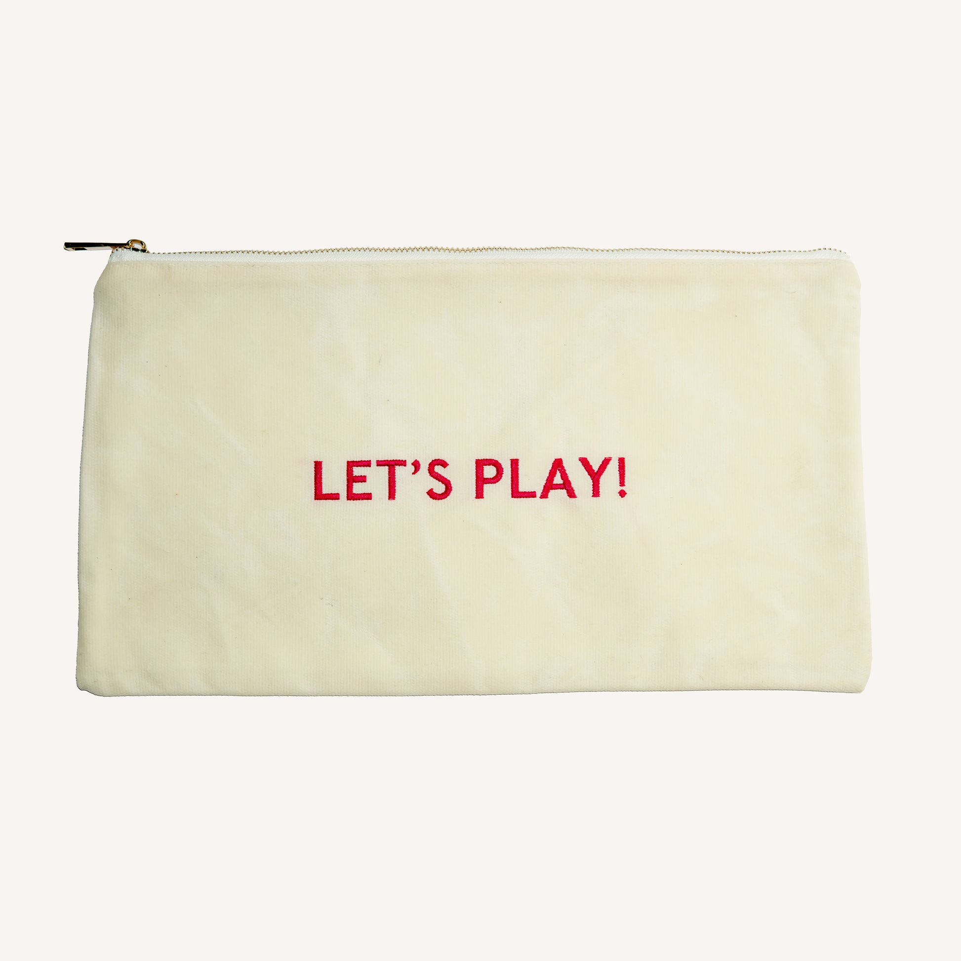 Let's Play Canvas Tile Bag Pink