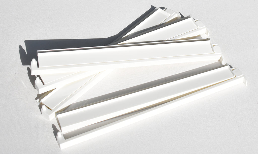 White Acrylic Rack & Pusher Set