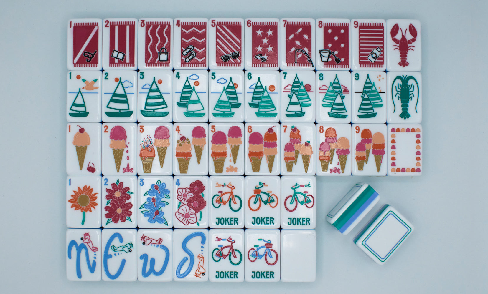 Summer Breeze Mahjong Set