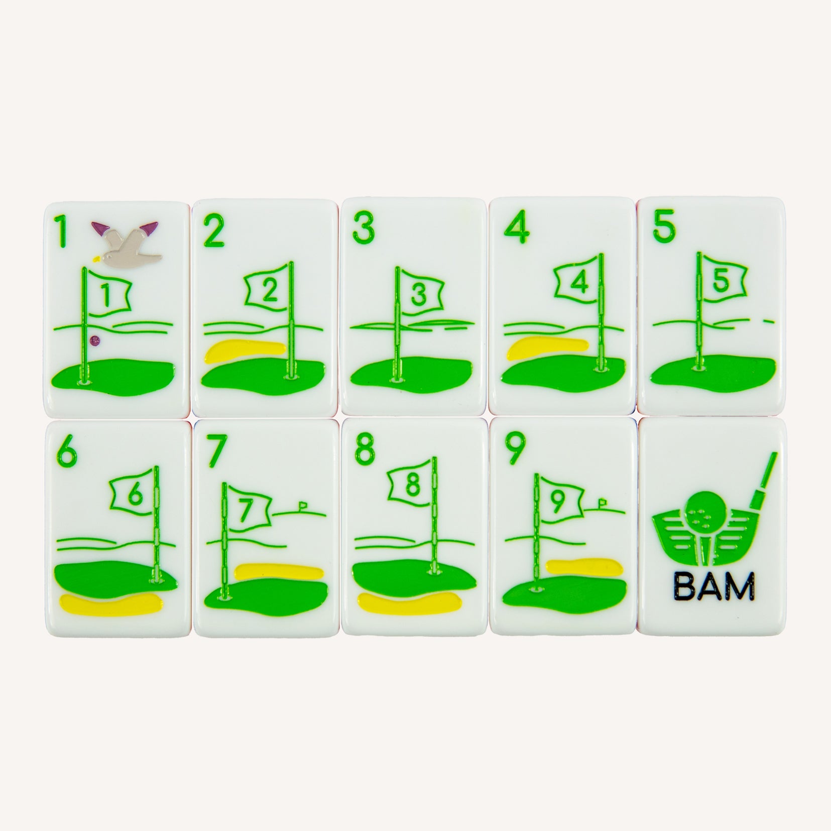 Down the Middle Mahjong Set