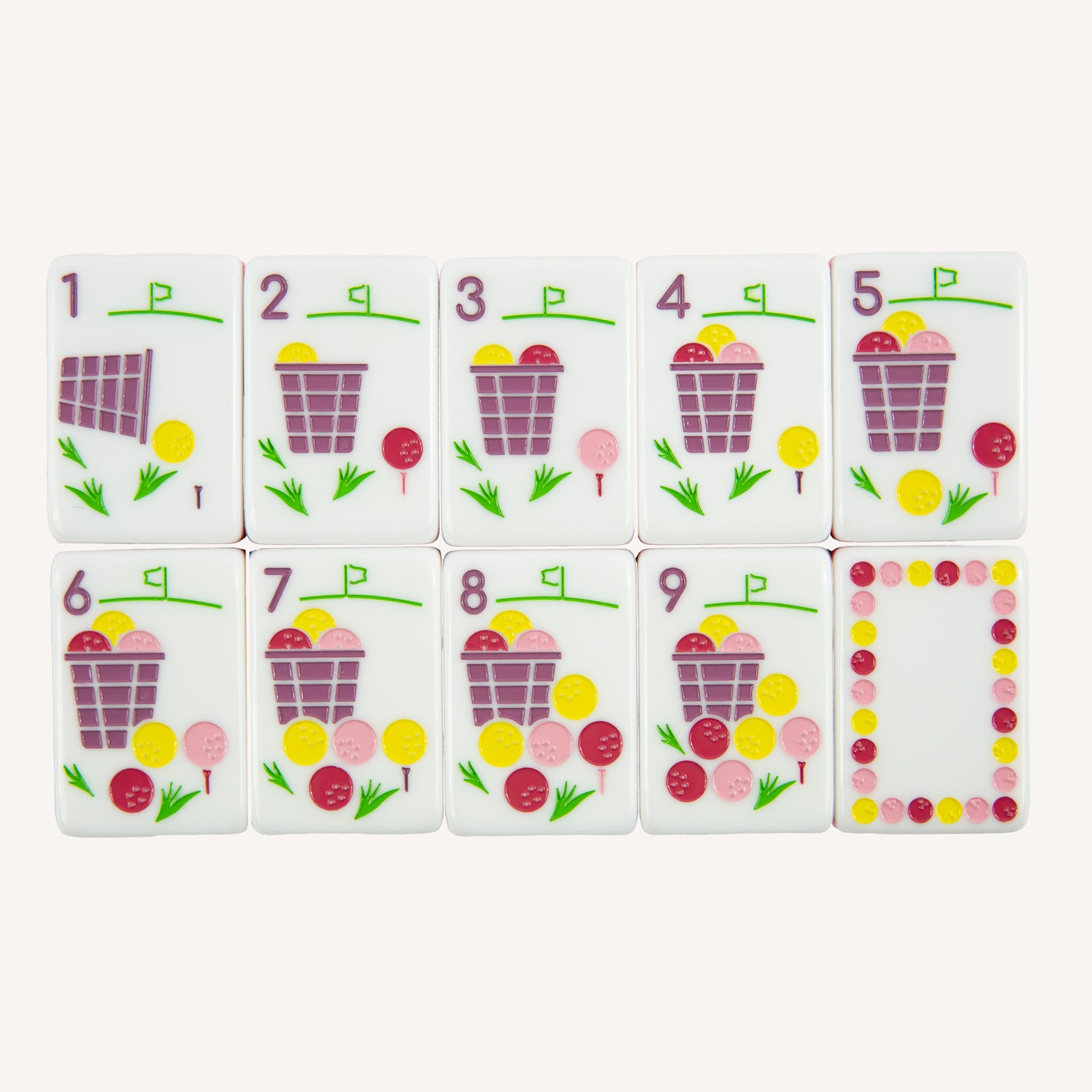 Down the Middle Mahjong Set