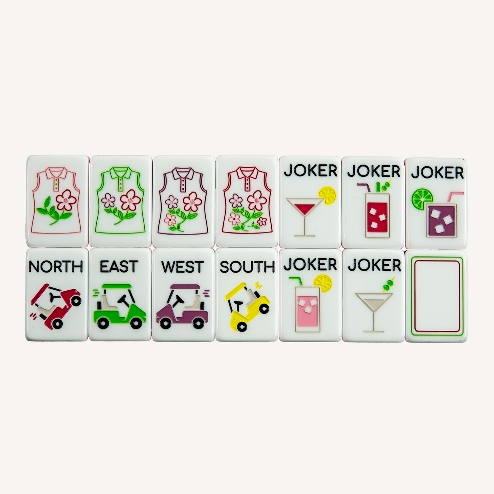 Down the Middle Mahjong Set