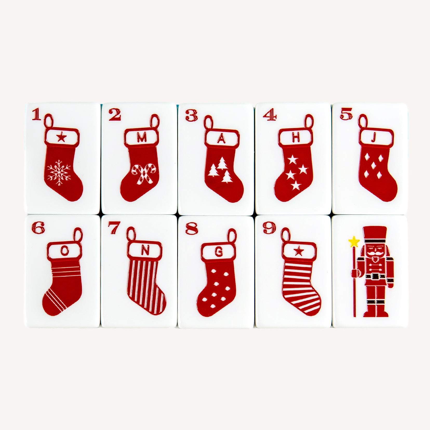 Holly Jolly Mahjong Set