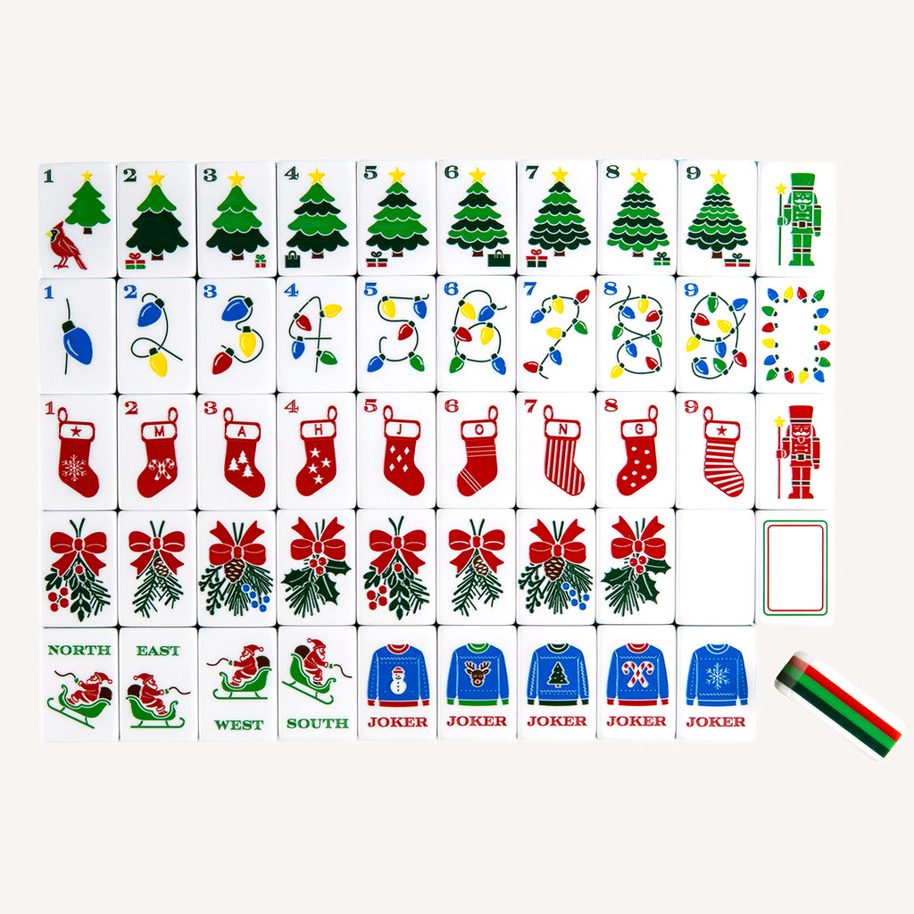 Holly Jolly Mahjong Set