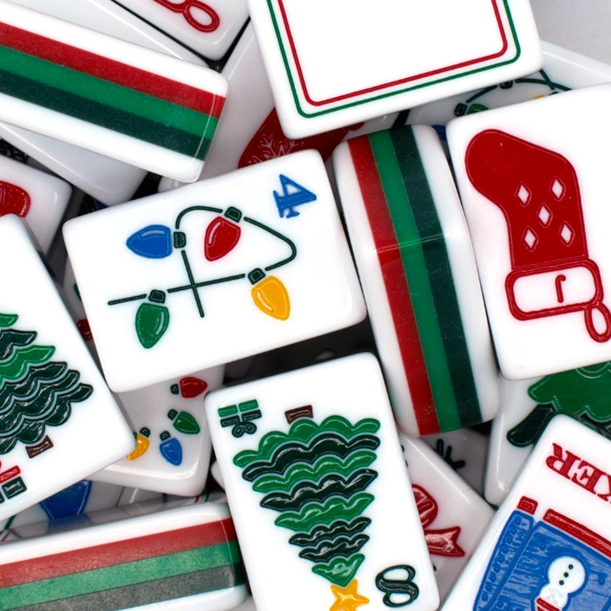Holly Jolly Mahjong Set