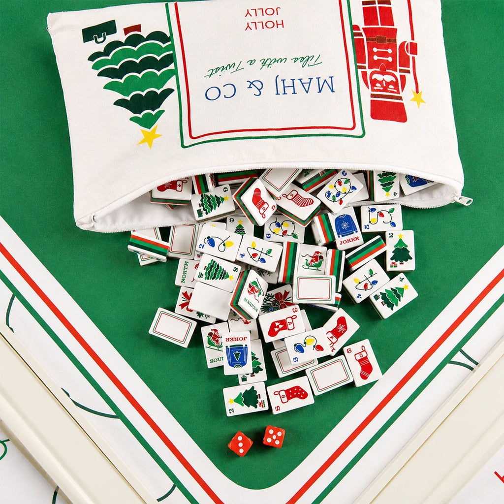 Holly Jolly Mahjong Mat