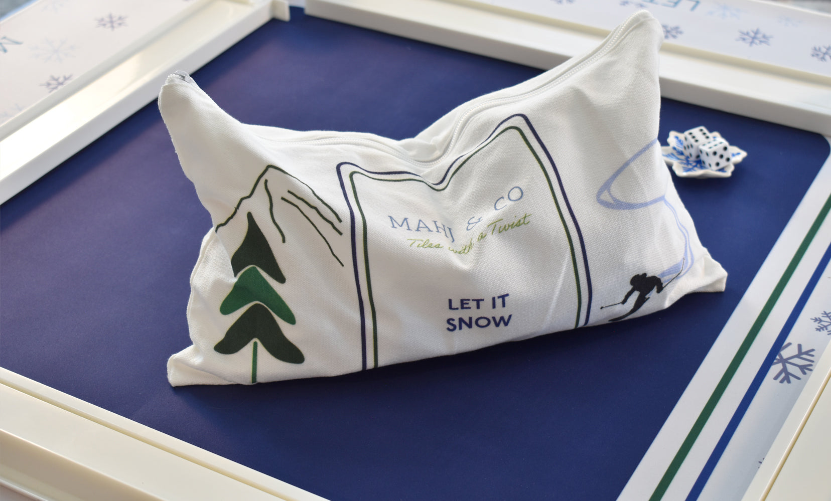 Let It Snow Mahjong Mat
