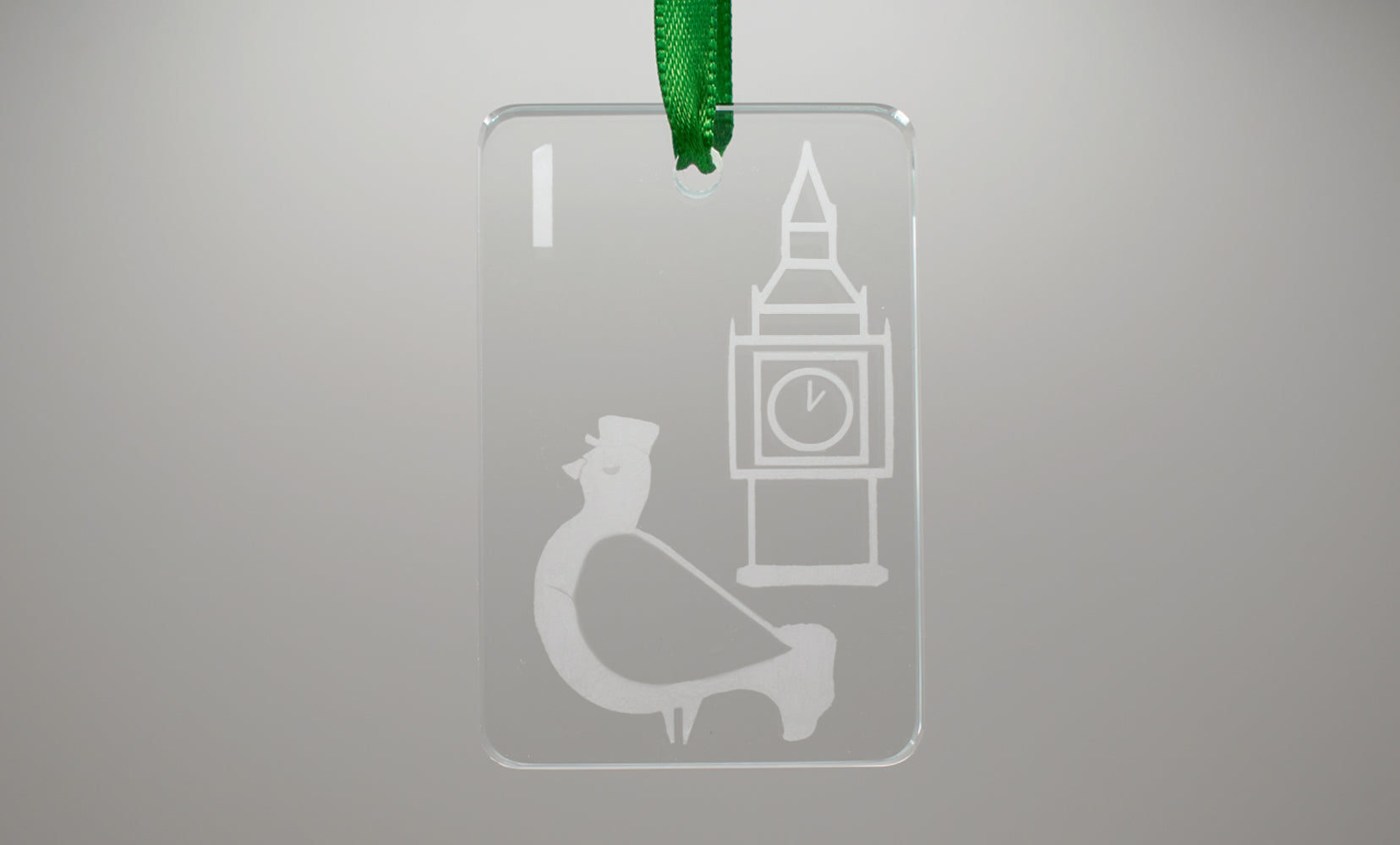London Calling Glass Tile Ornament - 1 Bam Bird