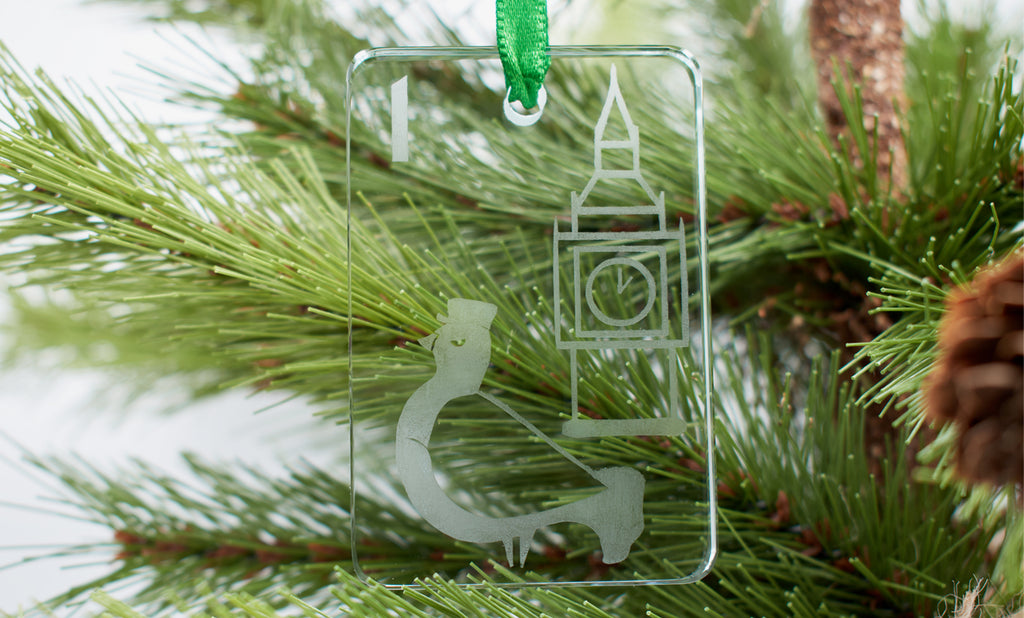 London Calling Glass Tile Ornament - 1 Bam Bird