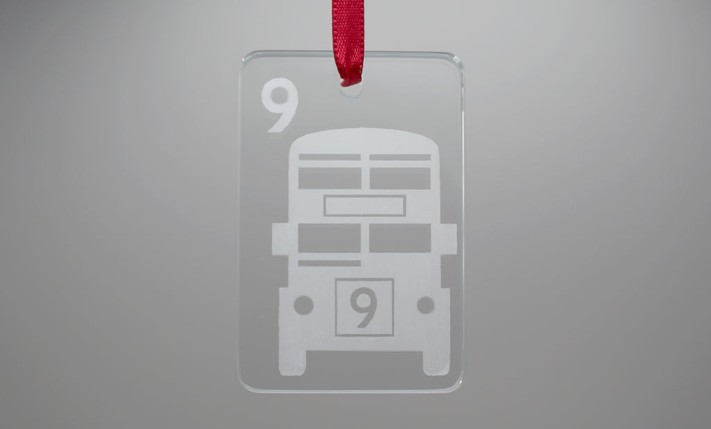 London Calling Glass Tile Ornament - 9 Crak