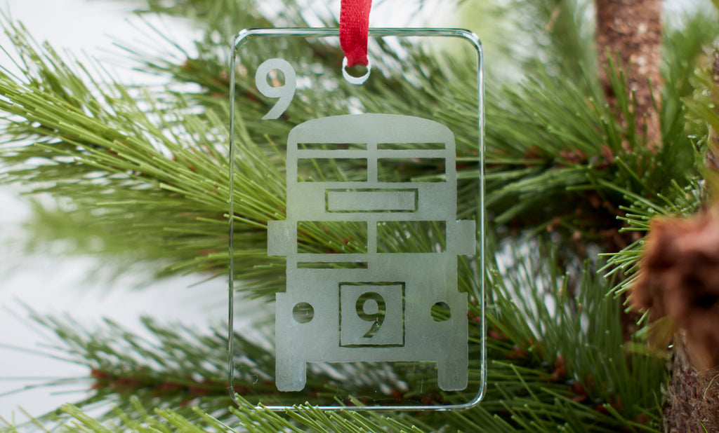 London Calling Glass Tile Ornament - 9 Crak