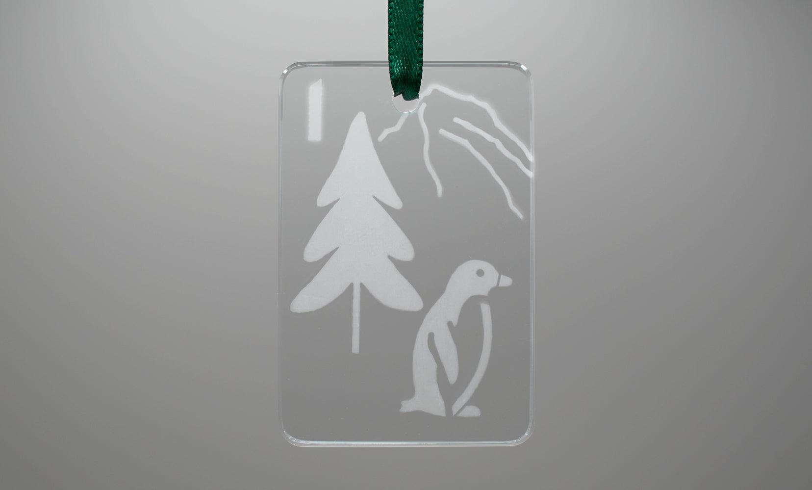Let It Snow Glass Tile Ornament - 1 Bam Bird