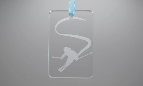 Let It Snow Glass Tile Ornament - South Wind