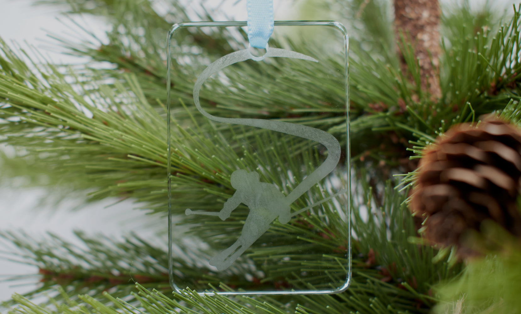 Let It Snow Glass Tile Ornament - South Wind