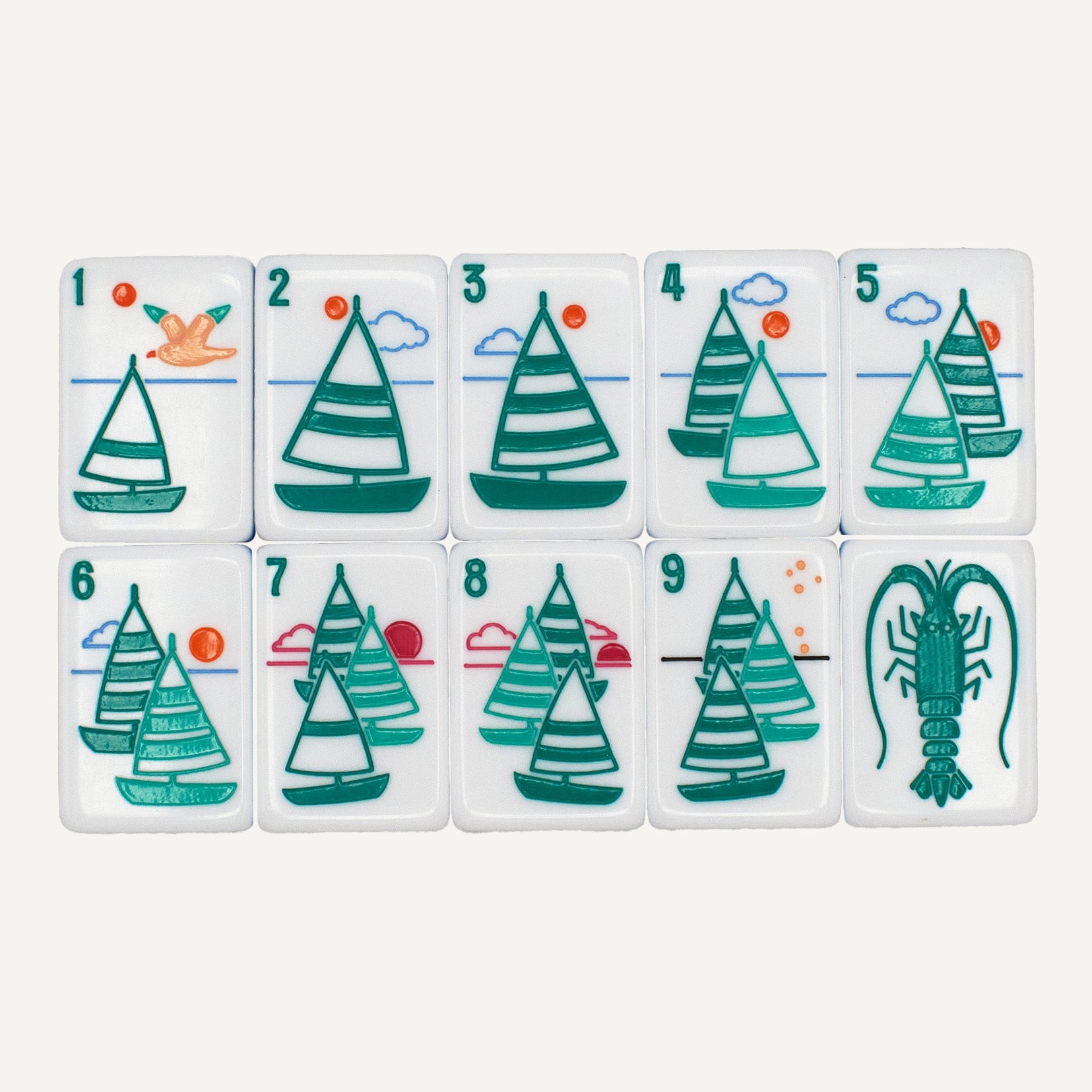 Summer Breeze Mahjong Set