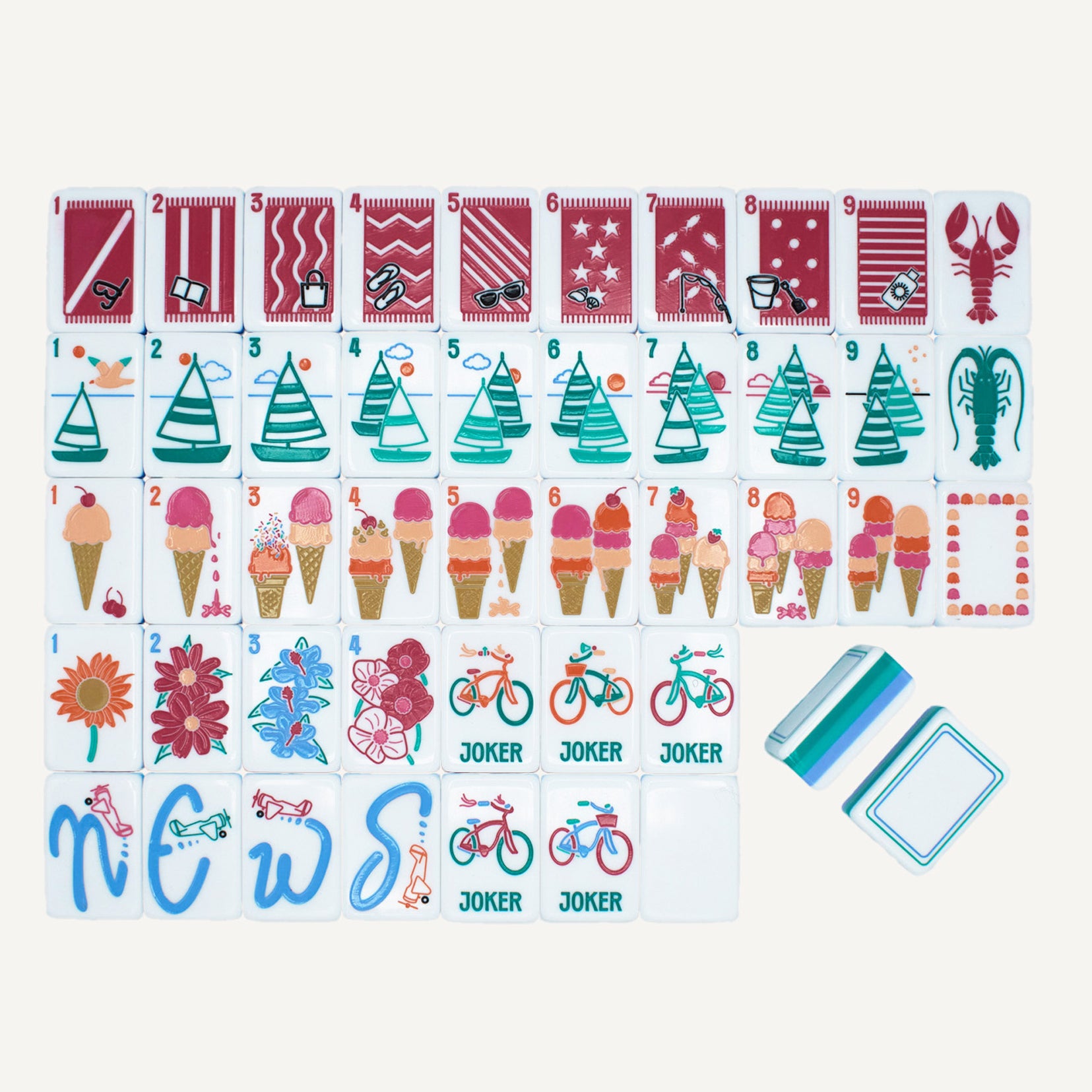 Summer Breeze Mahjong Set