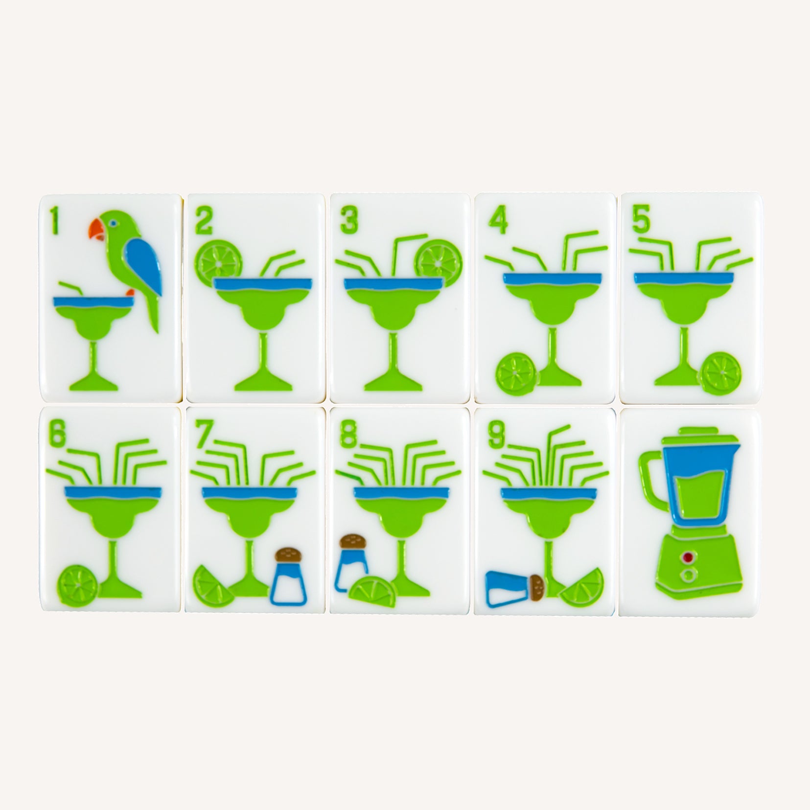 Tiki Time Mahjong Set