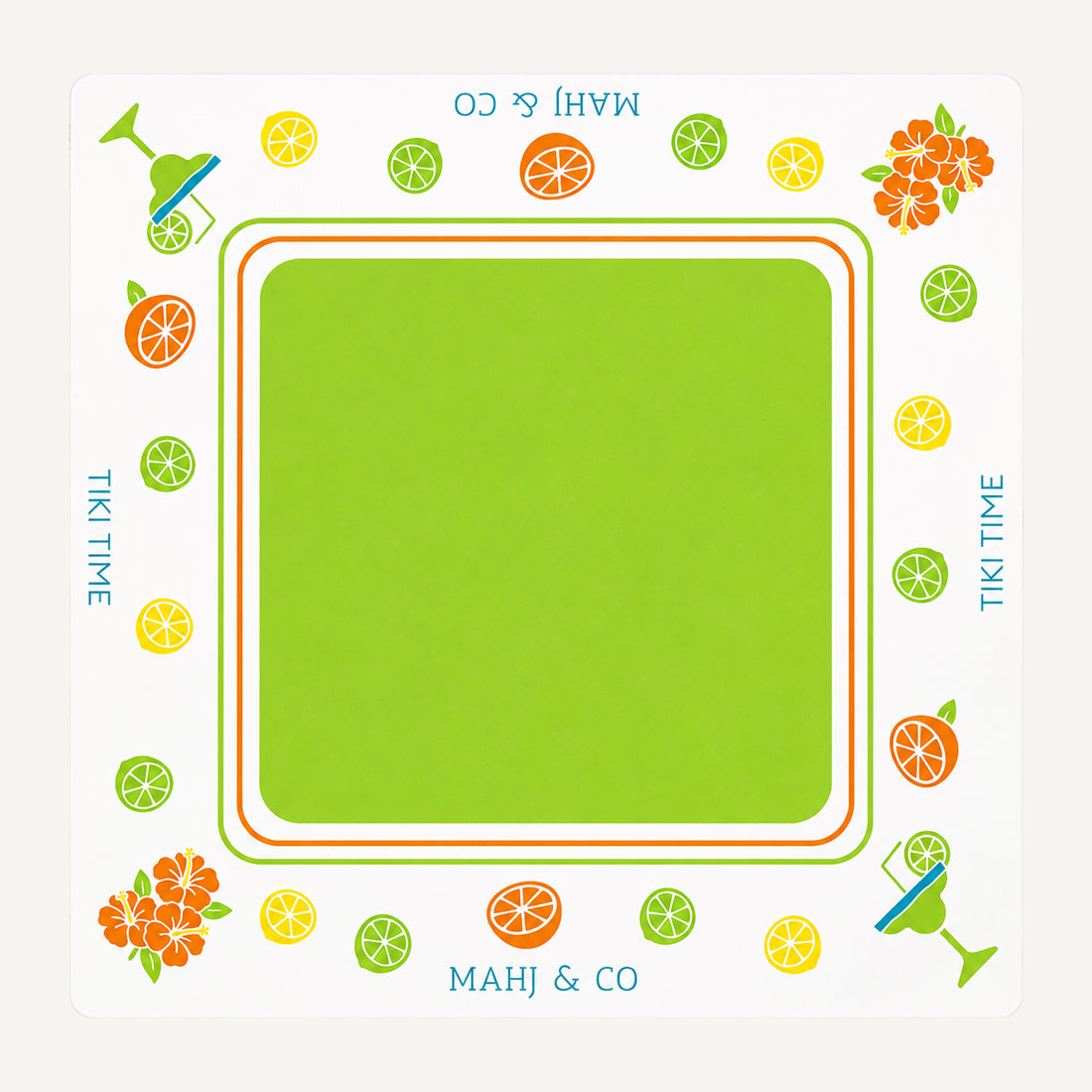 Tiki Time Mahjong Mat