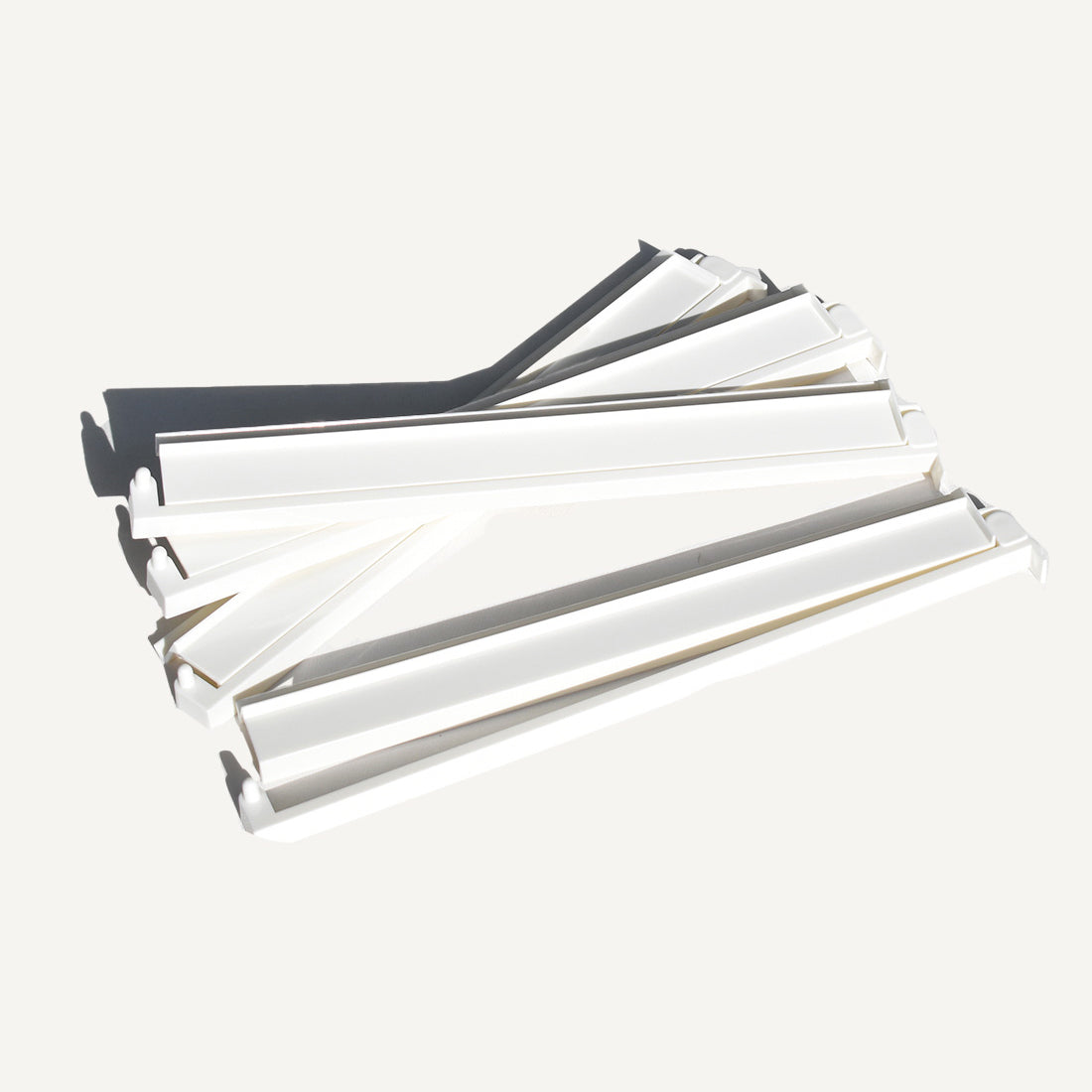 White Acrylic Rack & Pusher Set